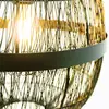 Globo Suspension Hermi II treillis métallique noir Ø50cm