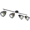 Globo - Plafonnier spot design Blaha - 4 Ampoules - Gris - Blaha