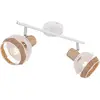 Globo Plafonnier Widy décor corde de chanvre, 2 lampes