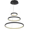 Globo Suspension LED Ralph, trois lampes, noire