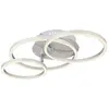 GLOBO Plafonnier design led salle à manger anneau spot cuisine lampe argent