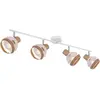Globo Plafonnier Widy décor corde de chanvre, 4 lampes