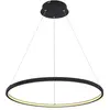 Globo Suspension LED Ralph à 1 lampe, noire, Ø 60cm