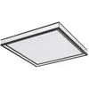 Globo Plafonnier led panneau 30x30 cm lampe de salon lampe de couloir lampe de bureau noir