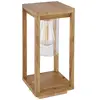 Globo Potelet Candela en aspect bois, hauteur 35 cm