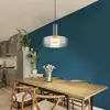 Globo Suspension LED Grant, Ø 22 cm, gris fumé, verre