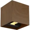 Globo Applique extérieur Veronika up/down cube opt. bois