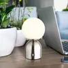 Globo Lampe de table LED, métal, Touchdimmer, Memory, H 20 c, nickel