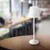 Globo Lampe à poser LED rechargeable Vannie, blanc, hauteur 36 cm, CCT