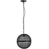 Globo Suspension Hermi II treillis métallique noir Ø30cm