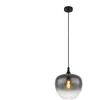 Globo Suspension Maxy, Ø 29 cm, gris fumé, verre