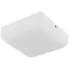 Globo Plafonnier LED, blanc, carré, L 12 cm