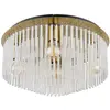 Globo Plafonnier Gorley, doré/opale, Ø 50 cm, métal/verre
