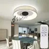 Globo Plafonnier LED Smart Terpsa, blanc/gris, Ø 46,8 cm, tissu