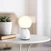 Globo Lampe de table LED rechargeable Julsy, blanc, hauteur 21 cm, mét...