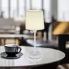 Globo Lampe à poser LED rechargeable Lunki, blanc, hauteur 35 cm, tiss...