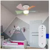 Globo Lighting - Ventilateur de plafond led multicolore Télécommande L...