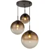 Globo - suspension - Varus - marron - verre verre fumé - Ø 51cm -
