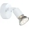 Globo Spot mural LED Olana, une lampe, blanc