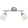 Plafonnier led chrome 2 feux plafonniers orientables cristaux de plafo...