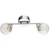 Spot led en nickel mat 19,5x10x30cm globo lighting 56804-2