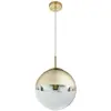 Globo Suspension, boule de verre, or transparent, D 25 cm, VARUS