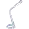 Globo Lampe à poser LED Mitti, port USB, argent/blanc