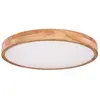 Globo Plafonnier LED Rainer, Ø 60 cm, aspect bois, métal, CCT