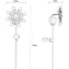 Globo Lampe sur piquet LED solaire 36576, brun rouille, métal, verre