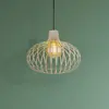 Globo Suspension Mateo, couleur crème/sable, métal, Ø 40 cm