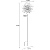 Globo Lampe sur piquet LED solaire 36571, fleur, carillon, métal