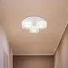 Globo Plafonnier LED Belinda, Ø 38 cm, blanc, à 3 lampes, verre