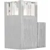 Globo - Spot mural couloir argent G9 blanc chaud couloir aluminium 564...