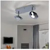Plafonnier led 12 watts lumière chrome acrylique salon éclairage 2 fla...