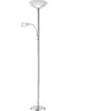 Globo Lampadaire à éclairage indirect Blade, nickel mat