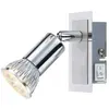 Globo - Applique del luminaire mural spot couloir chrome aluminium cha...