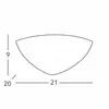 austrolux KOLARZ Applique murale Bisquitte, blanc, largeur 21 cm, plâtre