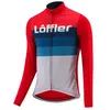 Maillot de cyclisme loeffler a manches longues m   l   s jersey messenger mid rouge