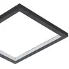EGLO Plafonnier LED Gafares, noir Alu 33 cm Télécommande CCT