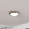 EGLO Panneau LED apparent Fueva 5 IP20 830 nickel Ø16cm