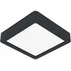 EGLO Panneau d'extension LED Fueva 5 IP20 830 noir 16x16cm