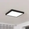 EGLO Panneau LED apparent Fueva5 IP20 830 noir 28,5x28,5cm