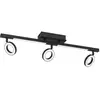 EGLO Spot de plafond régletteplaf métal noir cardillio 2 led int 2x3,2w
