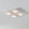 EGLO connect Plafonnier LED Padrogiano-Z 4 lampes, 45 x 45 cm