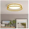 EGLO plafonnier LED Luppineria tressage bois Ø45cm