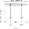 EGLO Stars Of Light Suspension LED Paratebueno, chrome, à 8 lampes