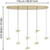 EGLO Stars Of Light Suspension LED Paratebueno laiton à 8 lampes