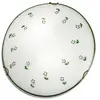 austrolux KOLARZ Plafonnier Nonna, Ø 30 cm, vert diffuseur, verre