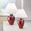 Austrolux Lampe de table Giardino Bordeaux 57cm Céramique 24 carats