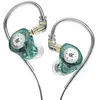 Ecouteurs filaires KZ EDX PRO Vert avec circuit magnétique casque à le...
